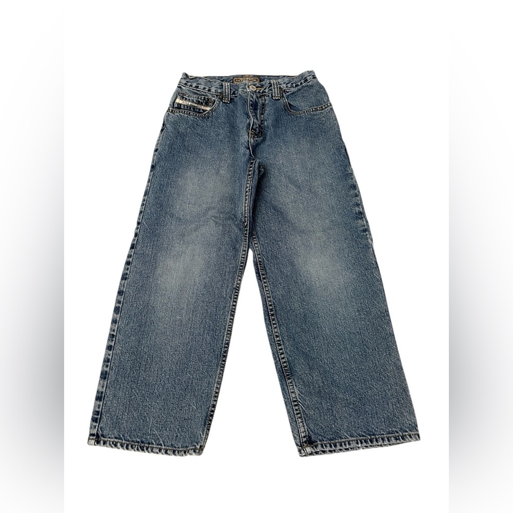 U.S. Polo Assin. Y2K 2000s Blue Denim Straight Baggy Cotton Jeans Boys size 8